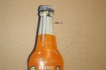 Vintage 1960 Orange Crush Metal Thermometer Sign