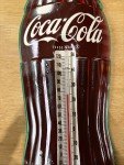 Coca Cola Vintage 17” Metal Thermometer - Green
