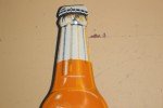 Vintage 1960 Orange Crush Metal Thermometer Sign