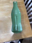 Coca Cola Vintage 17” Metal Thermometer - Green