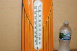 Vintage 1960 Orange Crush Metal Thermometer Sign