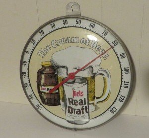 1971 Piels Real Draft Beer Thermometer - Brooklyn
