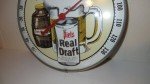 1971 Piels Real Draft Beer Thermometer - Brooklyn