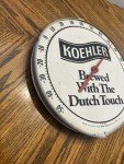 Koehler Beer Metal Thermometer Sign - Vintage Find
