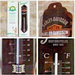 Harley Davidson Retro Wall Thermometer - 12 Inch