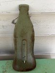Coca Cola 17" Metal Bottle Thermometer Sign
