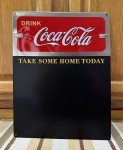 Vintage Coca-Cola Chalkboard Bottle Cap Wall Decor
