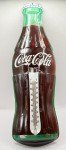 Coca Cola 1998 Metal Bottle Shaped Sign