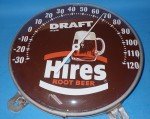 Hires Draft Root Beer Antique Thermometer