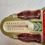 Vintage 1942 Coca Cola Double Bottle Thermometer Sign