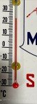 Mobil Pegasus Porcelain Thermometer Sign – Vintage Style