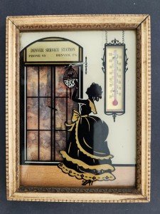 Denver PA Service Station Antique Thermometer Sign