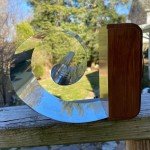 Vintage West-O-Therm Wooden Thermometer with Inlay