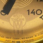 Vintage West-O-Therm Wooden Thermometer with Inlay