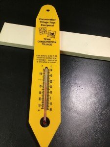 Vintage Plastic Wall Thermometer - Conservation Tillage
