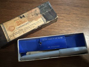 Vintage B.D. Advertising Thermometer