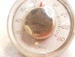 Vintage 1967 Honeywell Desktop Thermometer