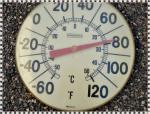 Vintage Springfield 12" Bold Number Thermometer