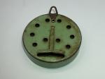 Vintage 1930s-50s Green Metal Hanging Thermometer