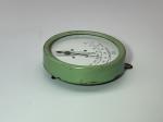 Vintage 1930s-50s Green Metal Hanging Thermometer
