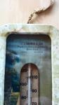 Metal Framed Vintage Advertising Thermometer