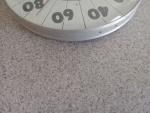 Vintage Jumbo Dial Thermometer with Winter Farm Scene