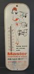 Vintage Master Heaters Advertising Thermometer with Women