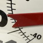 Rare 17" Ohio Jumbo Dial Thermometer from 1960s-70s
