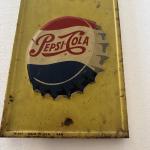 1960s Pepsi Cola Advertising Thermometer Metal Sign