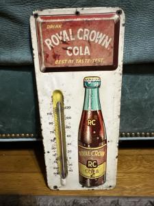 Royal Crown RC Cola Vintage Thermometer Sign
