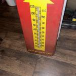 Vintage Royal Crown Cola Tin Store Thermometer