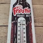 Vintage Frostie Root Beer Metal Wall Thermometer