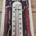 Vintage Frostie Root Beer Metal Wall Thermometer