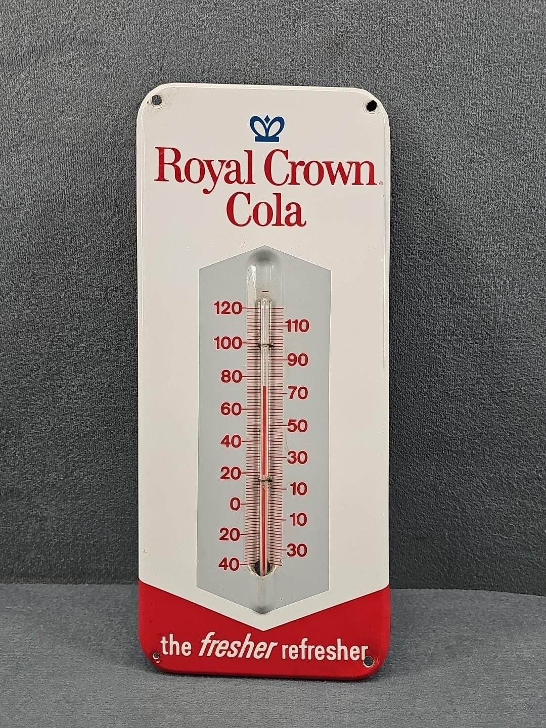 Royal Crown Cola Soda Thermometer 13.5