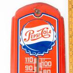 Pepsi-Cola Vintage Steel Wall Thermometer 27