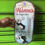 Hamm's Bear 17-Inch Vintage Beer Thermometer