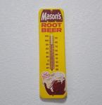 Mason's Root Beer Antique Thermometer Sign