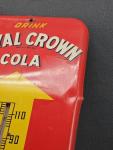 Vintage Royal Crown Cola Soda Thermometer 26"x10