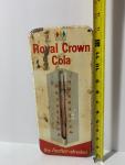 Vintage Royal Crown Cola Metal Thermometer 13.5