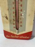 Vintage Royal Crown Cola Metal Thermometer 13.5