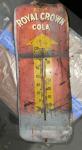 Royal Crown Cola 1950s Advertising Thermometer 25"x10