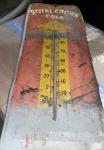 Royal Crown Cola 1950s Advertising Thermometer 25"x10
