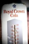 Royal Crown Cola Porcelain Thermometer Collectible
