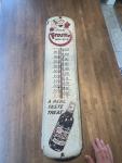 Frostie Root Beer Advertising Thermometer - 36”