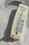 Vintage Metal Enamel Outdoor Advertising Thermometer