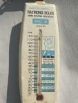 Vintage Metal Enamel Outdoor Advertising Thermometer