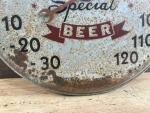Fort Pitt Beer Vintage Metal Advertising Thermometer