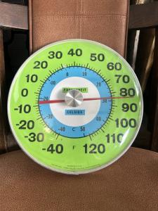 Vintage Ohio Thermometer Co. Jumbo Dial Antique