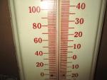 Vintage TOME Delicioso Refreshing Rare Thermometer Sign