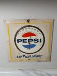 1960s Pepsi Please Thermometer with Nice Patina